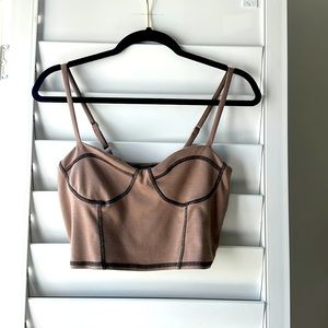Corset mock crop top